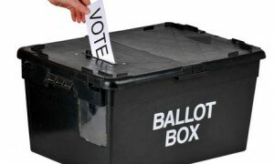 ballot box photo- election party